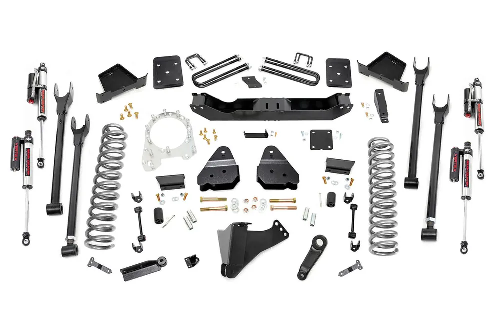 Luxury 6 Inch Ford 4-Link Suspension Lift Kit Vertex 17-19 F-250/350 4WD 4 Inch Axle Rough Country