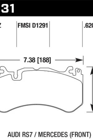 Hawk 13-16 Mercedes SL Class / 16-17 Audi RS7  Performance Ceramic Front Brake Pads Bargain