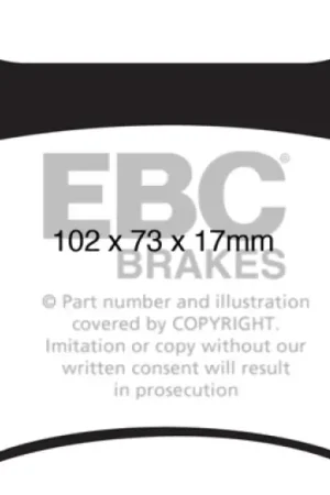 In Demand EBC 08+ Lexus IS-F 5.0 Yellowstuff Rear Brake Pads