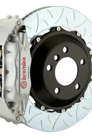 Brembo 07-08 G35/G35S Sedan Fr GT BBK 6Pis Cast 355x32 2pc Rotor Slotted Type3-Silver Popular