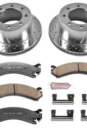 Hassle-Free Returns Power Stop 01-06 Chevrolet Silverado 3500 Rear Z36 Truck & Tow Brake Kit