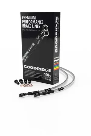 Goodridge 04-05 Harley-Davidson VRSD/VRSCX V-ROD Clear Front Brake Line w/Black Fitting Buy Today