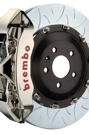 Brembo 06-08 RS4 Front GTR BBK 6 Piston Billet380x34 2pc Rotor Slotted Type-3- Nickel Plated Grab Now