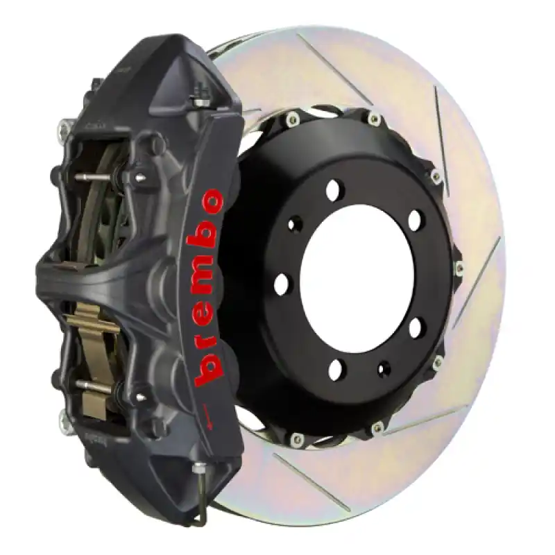 Premium Brembo 12-14 328i Exc xDrive/M-Sport Brakes Fr GTS BBK 6Pis Cast 355x32 2pc Rtr Slot Type1-Black HA