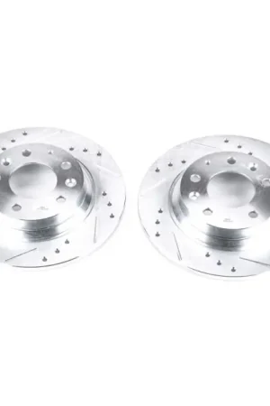 Hot Deal Power Stop 06-12 Ford Fusion Rear Evolution Drilled & Slotted Rotors - Pair