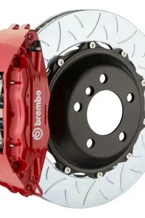 Mega Sale Brembo 94-04 Mustang (SN95) Front GT BBK 4 Piston Cast 2pc 355x32 2pc Rotor Slotted Type-3-Red