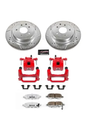 Direct From Factory Power Stop 05-08 Infiniti G35 Rear Z26 Street Warrior Brake Kit w/Calipers
