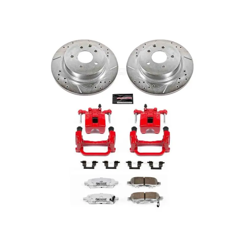 Direct From Factory Power Stop 05-08 Infiniti G35 Rear Z26 Street Warrior Brake Kit w/Calipers