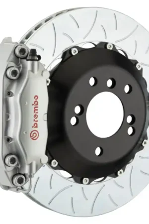 Original Brembo 14+ Mini Cooper Front GT BBK 4 Piston Cast 345x28 2pc Rotor Slotted Type3-Silver