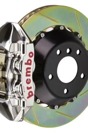 Last Chance Brembo 03-08 SL55 AMG Rr GTR BBK 4Pist Billet 380x28 2pc Rotor Slotted Type1 - Nickel