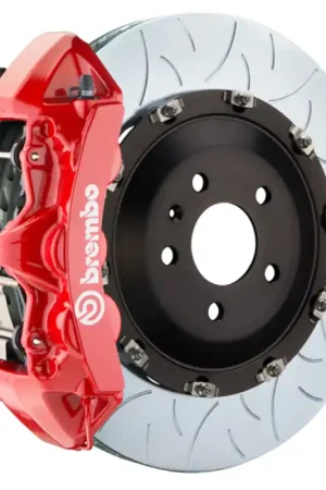 Brembo 16-22 GLC-Class (X253/C253) Front GT BBK 6 Piston Cast 405x34 2pc Rotor Slotted Type-3-Red Hassle-Free Returns