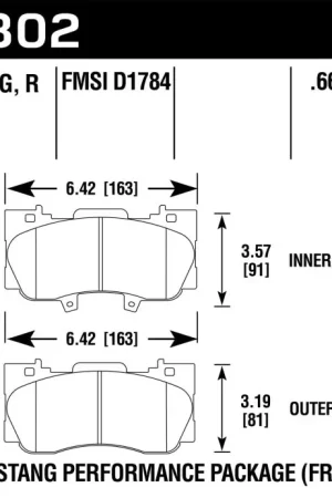 Hawk 15-17 Ford Mustang GT DTC-60 Race Front Brake Pads Save Now