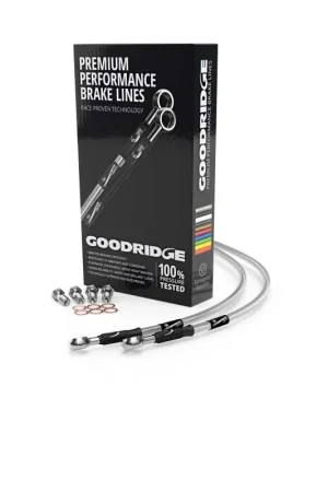 Reduced Price Goodridge 08-13 Harley-Davidson FLH/FLT (All Models) Clear Rear Brake Line w/Clear Fittings