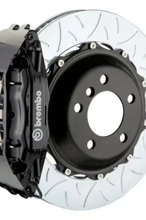 Fan Favorite Brembo 05-13 Corvette Front GT BBK 4 Piston Cast 2pc 355x32 2pc Rotor Slotted Type3-Black