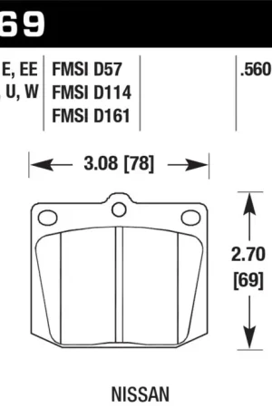 Buy Direct Hawk HP+ Street Brake Pads