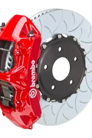 One Day Deal Brembo 05-09 Corvette Z51/06-09 XLR-V Fr GT BBK 6 Piston Cast 350x34 2pc Rotor Slotted Type3-Red