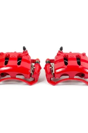 Power Stop 99-02 Nissan Frontier Front Red Caliper w/Bracket (Pair) Professional Grade