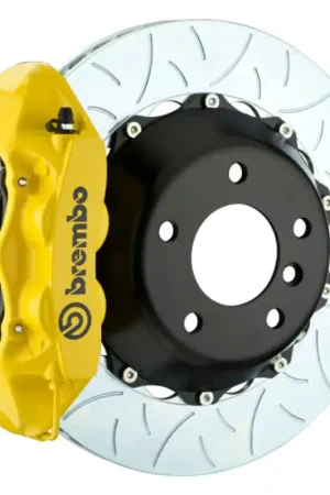 Brembo 08-15 Land Cruiser/LX570 Rear GT BBK 4 Piston Cast 380x28 2pc Rotor Slotted Type3- Yellow New Release