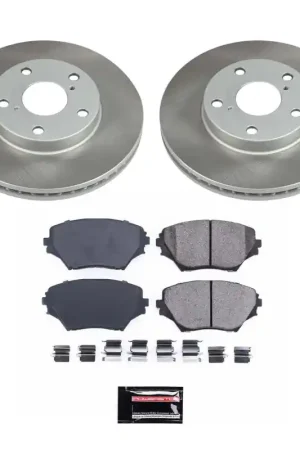 No Minimum Order Power Stop 01-05 Toyota RAV4 Front Semi-Coated Rotor Kit