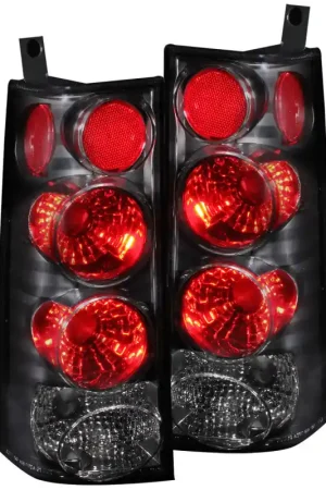 Modern ANZO 2003-2015 Chevrolet Express Taillights Black