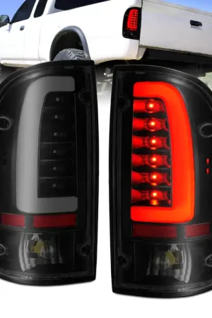 ANZO 1995-2000 Toyota Tacoma LED Taillights Black Housing Smoke Lens (Pair) Trending