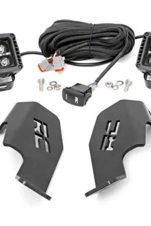 New Arrival Honda Dual LED Cube Kit (19-20 Talon Black Series w/ Cool White DRL) Rough Country
