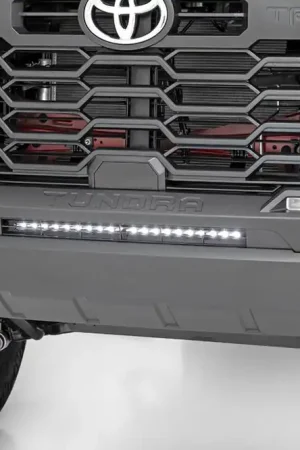 LED Light Kit | Bumper Mount | 20" Black Slim Line | Toyota Tundra (22-26) Top Rated