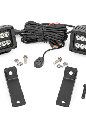 LED Light Kit | Rear Mount | 2" Black Pair | Flood | Can-Am Maverick Sport 1000R Handmade