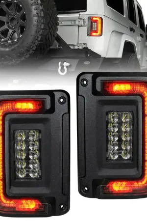 Oracle 07-17 Jeep Wrangler JK Flush Mount LED Tail Lights - Tinted Factory Price