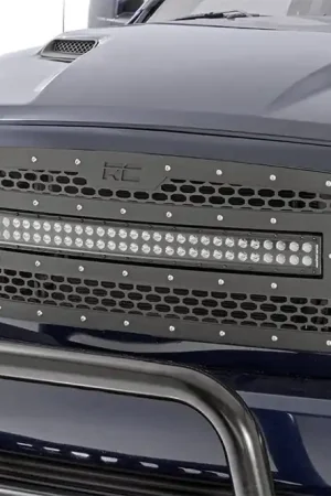 Low Price Dodge Mesh Grille w/30 Inch Dual Row Black Series LED 13-18 RAM 1500 Rough Country