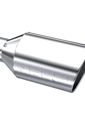 Shop Now Exhaust Tip 8 Inch O.D. Rolled End 4 Inch Inlet 18 Inch Length T304 Stainless Steel MBRP