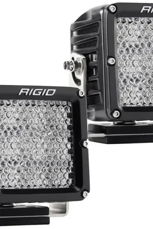 Same Day Shipping D-XL PRO LED Light, Flood Diffused, Surface Mount, Black Housing, Pair