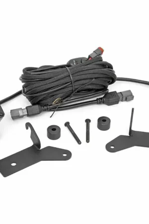 Mega Sale Jeep JL/Gladiator 2 Inch LED Lower Windshield Kit Black Series For 18-Pres Wrangler JL/20-Pres Gladiator Rough Country