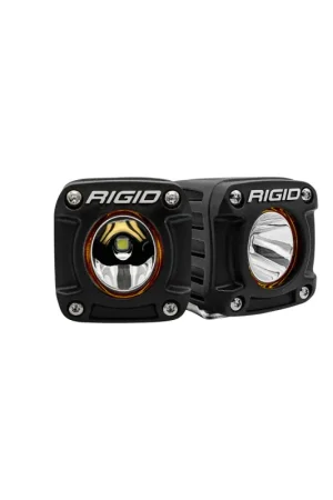 Limited Edition Rigid Industries Revolve Pod w/White Trim Ring - Pair