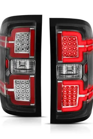 ANZO 2014-2018 Chevy Silverado 1500 LED Taillights Black Popular