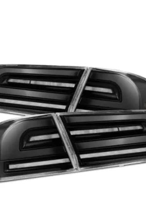 AlphaRex 12-21 Tesla Model S LUXX-Series LED Tail Lights - Alpha-Black Luxury