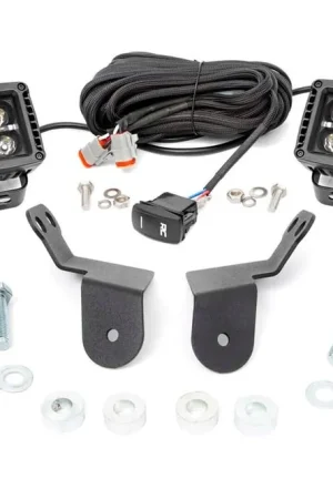 Reduced Price Honda Dual LED Cube Kit 2.0 Inch Black Series w/ White DRL 16-20 Pioneer Rough Country