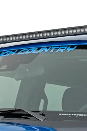 LED Light Upper Windshield 40 Inch Black Single Row 21-Up Ford Bronco Rough Country Bulk Order