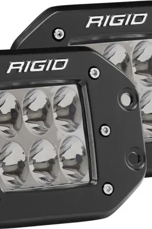 D-Series PRO LED Light, Driving Optic, Flush Mount, Black Housing, Pair Limited Time