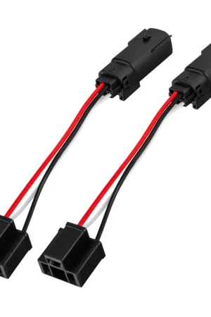 Money Back Guarantee Jeep Wrangler JL Plug & Play H4 Headlight Wiring Adapter (Pair)