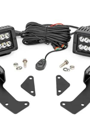 Top Rated LED Light Kit | Cage Mount | 2" Black Pair | CFMOTO UFORCE 1000