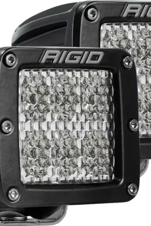 D-Series PRO LED Light, Flood Diffused, Surface Mount, Black Housing, Pair Free Returns