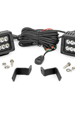 Today Only Ford 2-inch LED Lower Windshield Spot Pattern Ditch Kit 15-21 Ford F-150 Rough Country