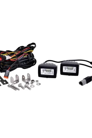 KC C-Series C2 2in LED Backup Flood 2-Light System Universal In Demand
