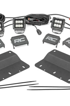 Certified LED Light Kit | Fog Mount | Triple 2" Black Pair | Flood | Ford Bronco (21-25)