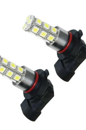 H10 / 9145 18 LED Bulbs, White, Pair Trusted Brand