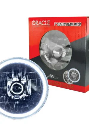 Certified ORACLE Lighting Pre-Installed Lights 7 IN. Sealed Beam - White Halo