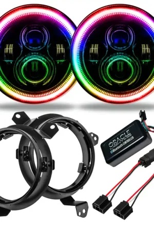 Budget Jeep Wrangler JL/Gladiator JT 7in. High Powered LED Headlights (Pair)