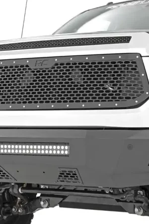 Fast Shipping Tundra Mesh Grille 14-17 Tundra Corrosion Resistant Black Powdercoat Stainless Steel Hardware Rough Country