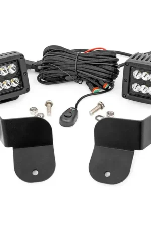 Polaris Dual LED Cube Kit Black Series 16-20 General Rough Country Warranty Included